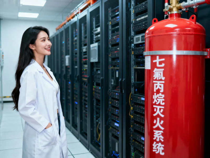 數據中心機房七氟丙烷滅火系統現場 數據中心機房七氟丙烷滅火系統現場